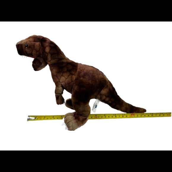 Jurassic World Brown Dinosaur T-Rex Plush 10” X 13” Stuffed Toy EUC - Picture 9 of 10